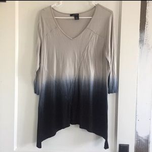 Ombré long blue long sleeve